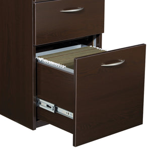 Napa StepFront Box/Box/File Pedestal for 30" Deep Desktops, 15.25" x 29.75" x 28" H