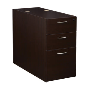 Napa StepFront Box/Box/File Pedestal for 36" Deep Desktops, 15.5" x 35.3" x 28" H