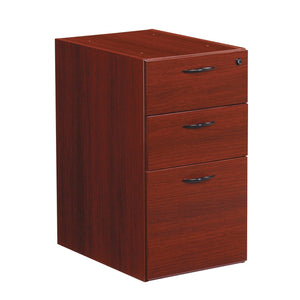 Napa Box/Box/File Pedestal, Unfinished Top, 15.5" x 22.25" x 28.25" H
