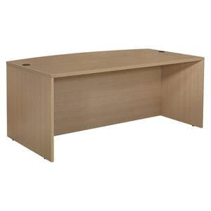 Napa Bow Front Desk Shell, 71" x 41" x 29" H