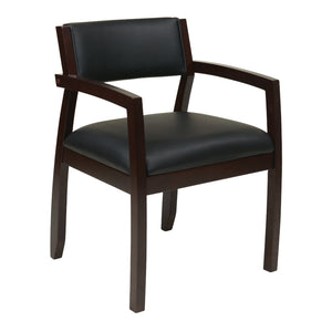 Napa Guest Chair with Upholstered Back, Silver Ion Technology Dillon Fabric Upholstery
