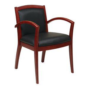 Napa Guest Chair with Full Cushion Back, Silver Ion Technology Dillon Fabric Upholstery