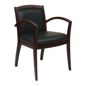 Napa Guest Chair with Full Cushion Back, Silver Ion Technology Dillon Fabric Upholstery