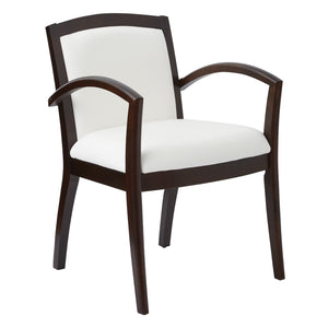 Napa Guest Chair with Full Cushion Back, Silver Ion Technology Dillon Fabric Upholstery