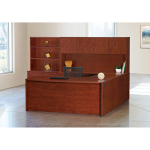 Napa Left U Shape with Corner Desk, Hutch and Storage, 107" x 107"