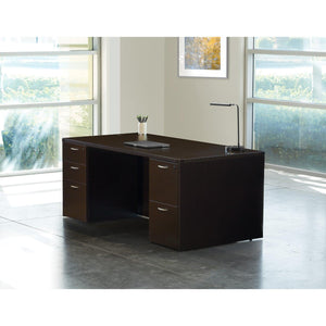 Napa Double Pedestal Desk, 71" x 35" x 29" H