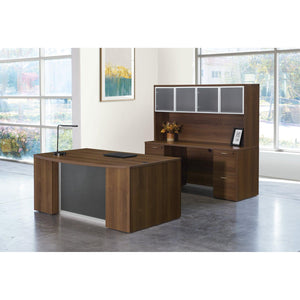 Napa StepFront Executive Office with Glass Modesty Panel
