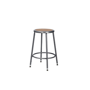 25"-33" Adjustable Height Assembly Ready Steel Stool, Grey