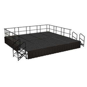 Complete Single Level Stage Packages with Carpeted Surface