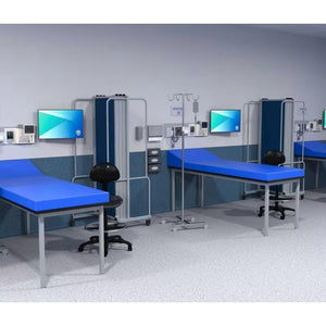 Steel Frame Treatment Table with Headrest Mattress