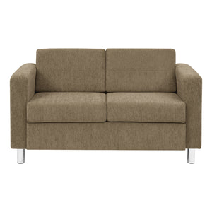 Pacific Loveseat with Chrome Finish Legs, Sergio Solids Fabric Upholstery