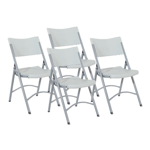 Resin Folding Chair, Style B, 4-Pack