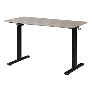 Primo 48" Sit/Stand Electric Height Adjustable Desk, Black Base with Light Grey Top