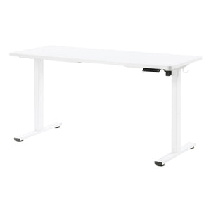 Primo 60" Sit/Stand Electric Height Adjustable Desk, White Base with White Top