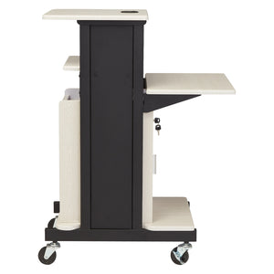 Premium Plus Presentation Cart with Storage Cabinet