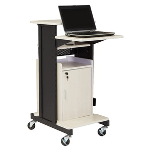 Premium Plus Presentation Cart with Storage Cabinet