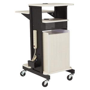 Premium Plus Presentation Cart with Storage Cabinet