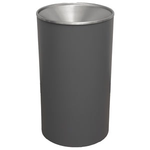 Premier Series 33 Gallon Steel Indoor Waste Receptacle, Textured Finish