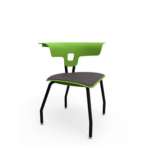 KI Ruckus 4-Leg Chair with Glides, Upholstered Seat, 18" Seat Height, FREE SHIPPING