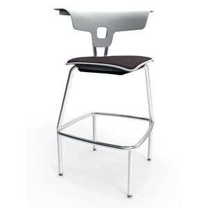 KI Ruckus Stool with Glides, Upholstered Seat, 30" Seat Height, FREE SHIPPING