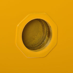 Compact Flammable Safety Cabinet with Single Door, Manual Close, 12 Gallon Capacity, Safety Yellow, 23" W x 18" D x 35" H