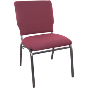 Nextgen 18-1/2" W Multipurpose Church Chair with 2-1/2"-Thick Seat and Ganging Brackets, 600 lb Weight Capacity