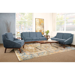 SL4400 Series Mid-Century Loveseat with Coffee Finish Legs
