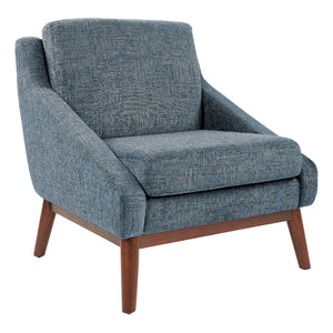SL4400 Series Mid-Century Club Chair with Coffee Finish Legs