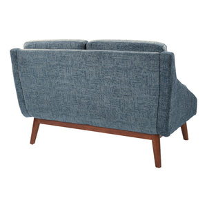 SL4400 Series Mid-Century Loveseat with Coffee Finish Legs