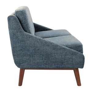 SL4400 Series Mid-Century Loveseat with Coffee Finish Legs