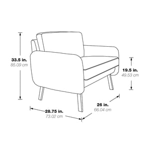SL5600 Series Lounge Chair with Chrome Finish Legs