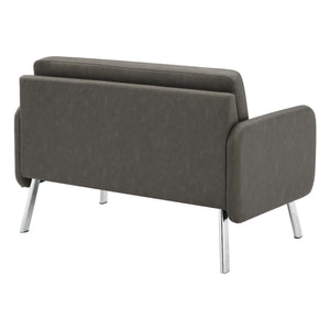 SL5600 Series Loveseat with Chrome Finish Legs