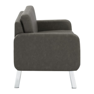 SL5600 Series Loveseat with Chrome Finish Legs