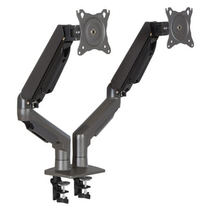Axios Monitor Arm, Double Arms, Charcoal Finish