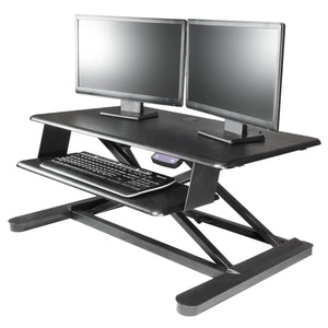 Kantek Electric Sit to Stand Workstation - Black