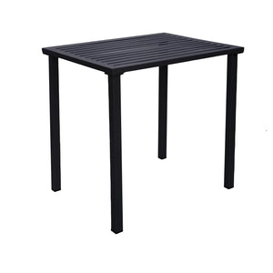 Daytona Collection Outdoor/Indoor 24" x 32" Steel Dining Height Table