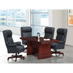 Traditional Executive High-Back Chair with Padded Arms