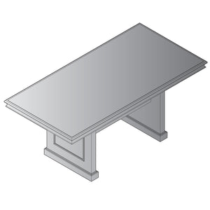 Townsend Traditional Rectangular 6 Ft. Conference Table, 72" x 36" x 30" H