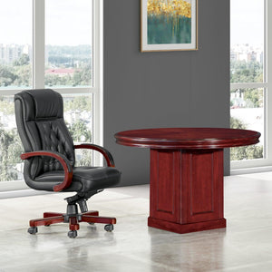 Townsend Traditional 48" Round Table with Square Base