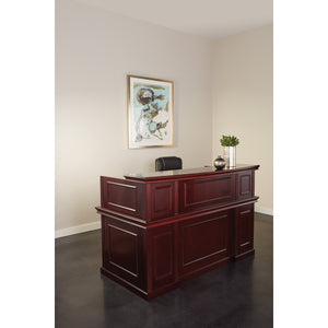 Townsend Traditional Reception Desk, 72" x 37" x 45.5" H
