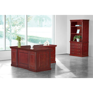Townsend Traditional L-Shape Desk with Right Return, 72" x 84" x 30" H