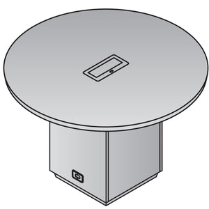 Tuxedo 48" Round Table, Matching Top and Base