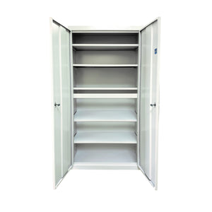 Herculite Heavy Duty Metal All-Adjustable 5-Shelf Storage Cabinet, 30" W x 18" D x 72" H