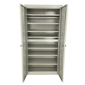 Herculite Premium Metal All-Adjustable 7-Shelf Storage Cabinet, 36" W x 18" D x 72" H