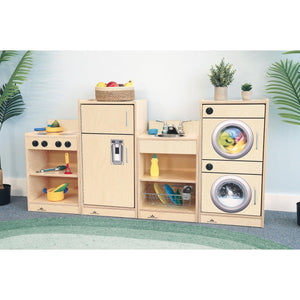 Let's Play Toddler Kitchen Ensemble, Natural Finish