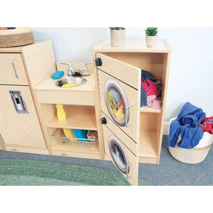 Let's Play Toddler Kitchen Ensemble, Natural Finish