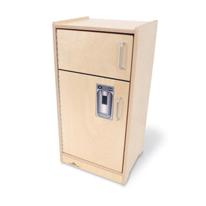 Let's Play Toddler Refrigerator, Natural Finish