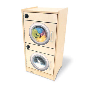 Let's Play Toddler Washer/Dryer, Natural Finish