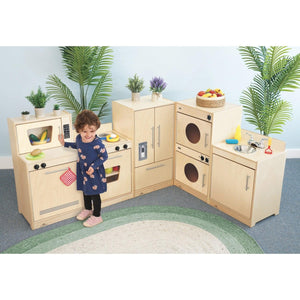 Contemporary Kitchen Ensemble, Natural Finish