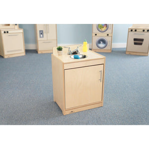 Contemporary Kitchen Sink, Natural Finish